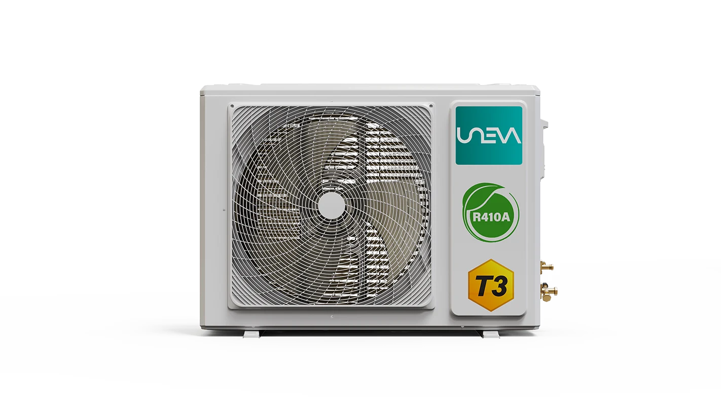 کولر گازی یونیوا سری PRO T3 — یونیت خارجی، نمای روبه‌رو